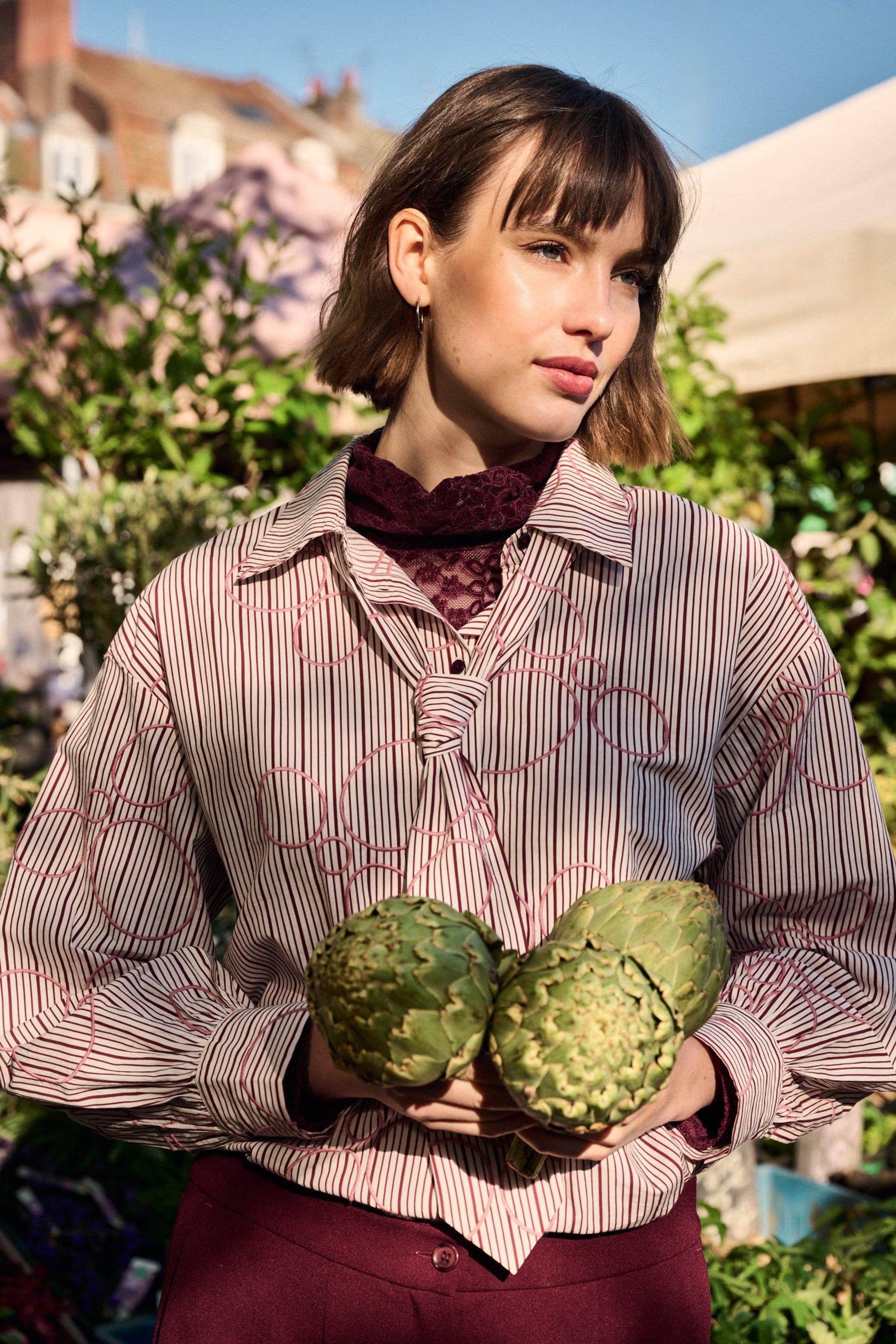 Chemisier Aubergine Mayerline (Jorina1 6800/599)