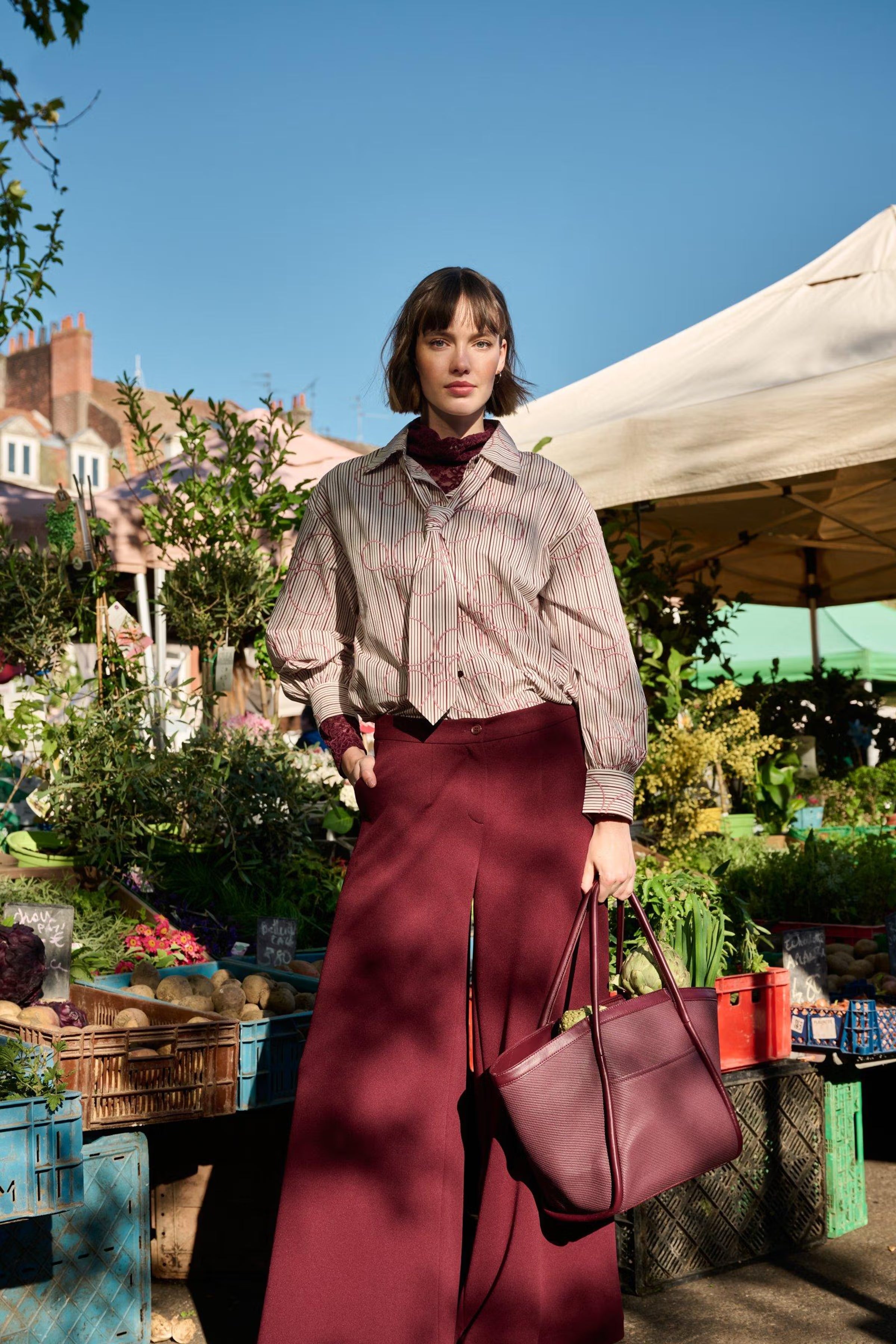 Chemisier Aubergine Mayerline (Jorina1 6800/599)