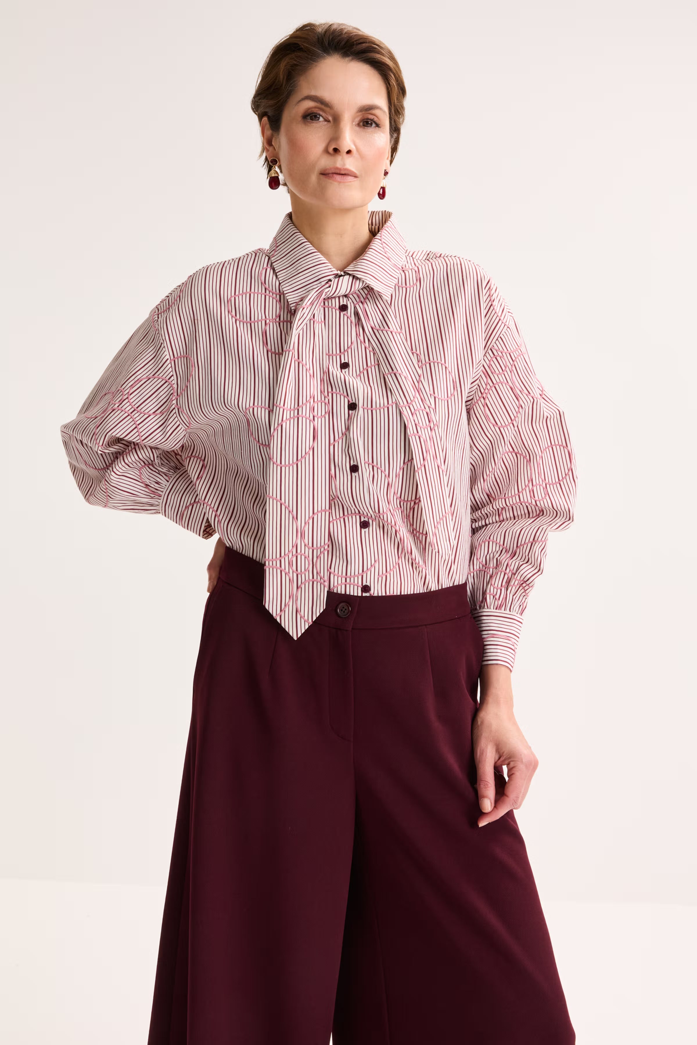 Chemisier Aubergine Mayerline (Jorina1 6800/599)