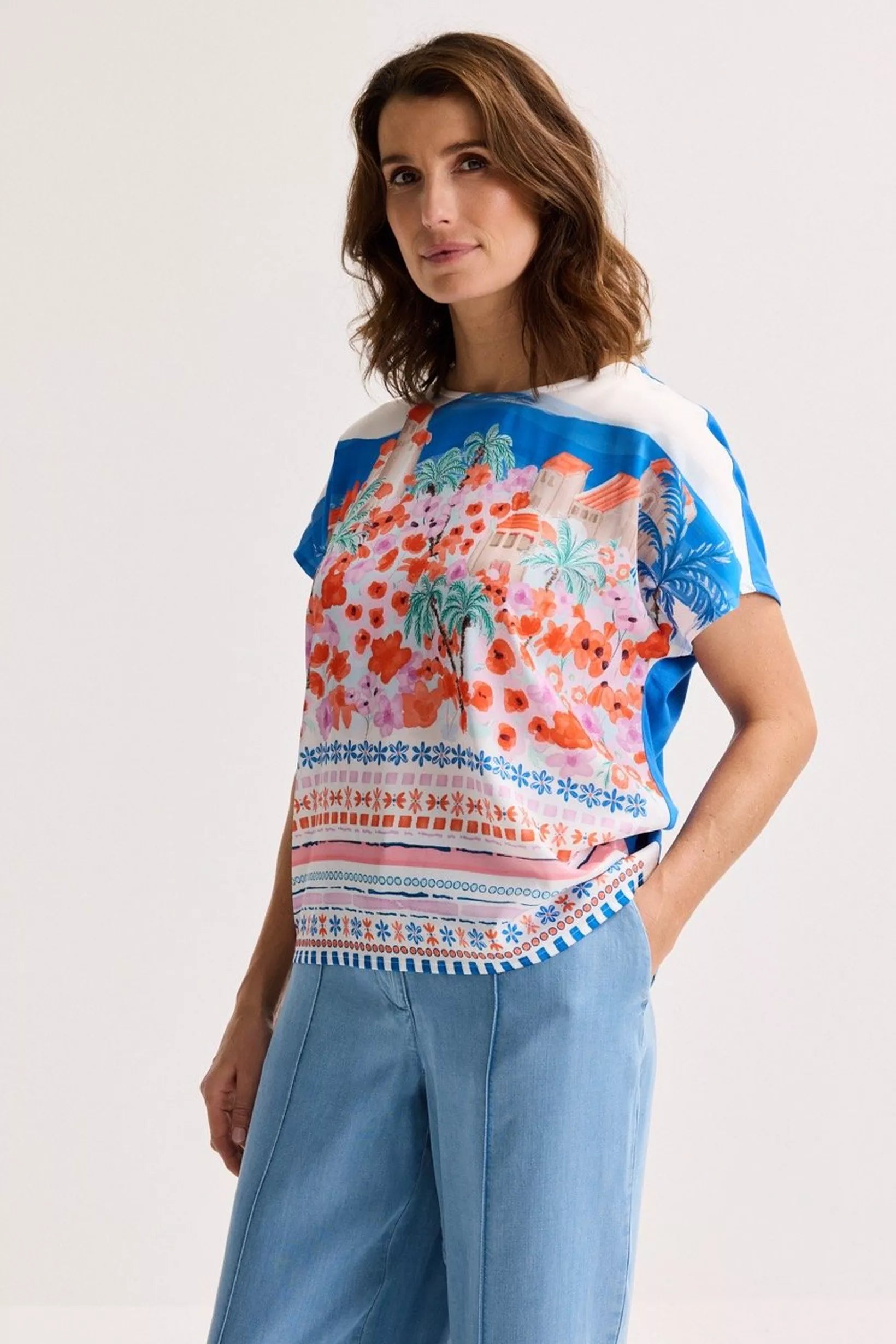 T-Shirt Blauw Mayerline ( Jadie-V 5877/565 )