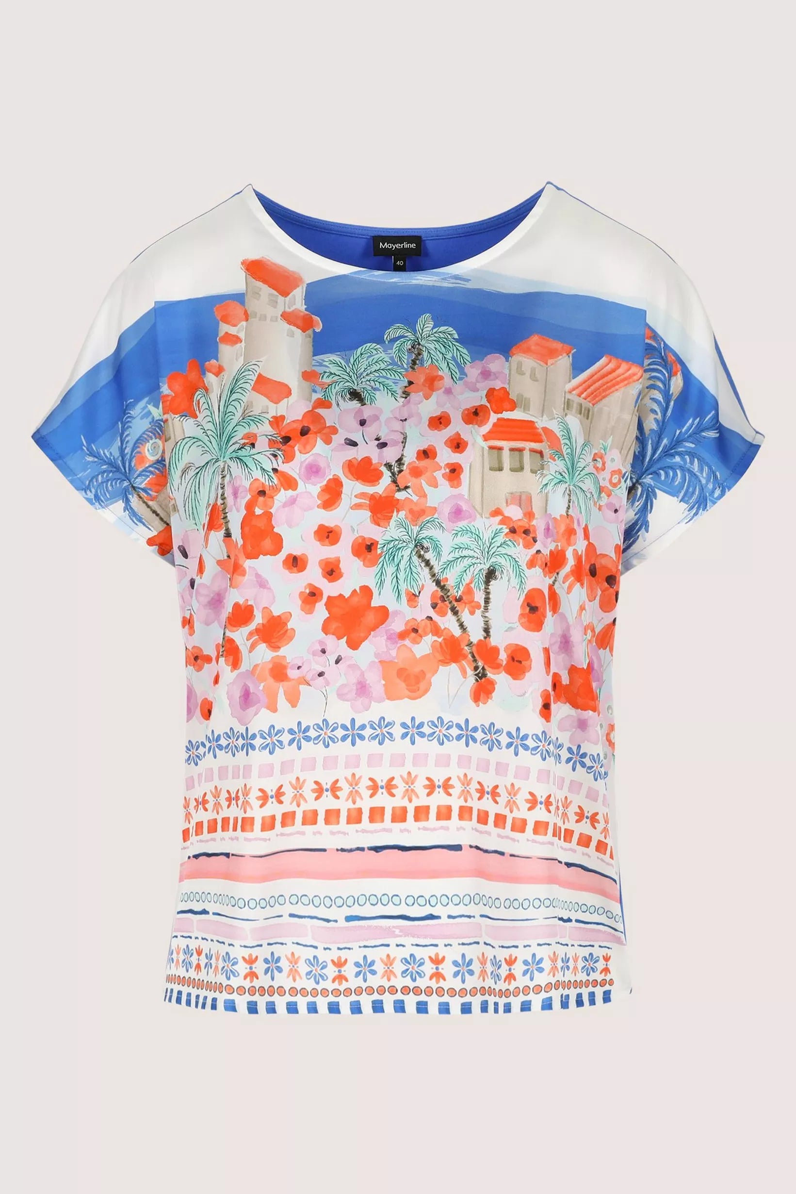 T-Shirt Blauw Mayerline ( Jadie-V 5877/565 )