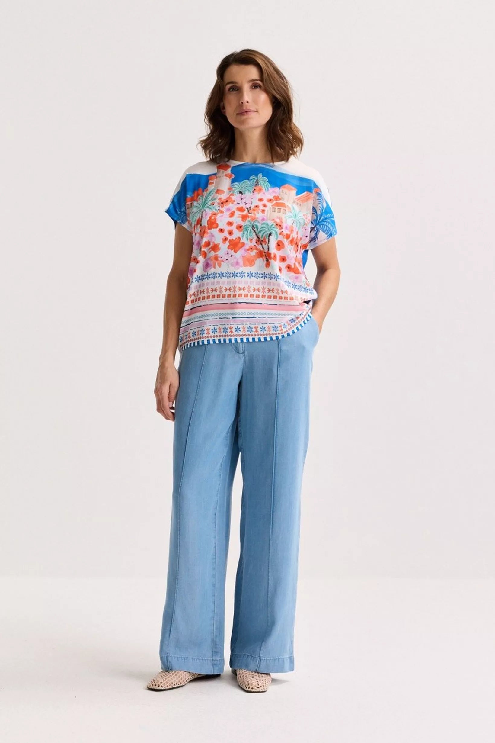T-Shirt Blauw Mayerline ( Jadie-V 5877/565 )