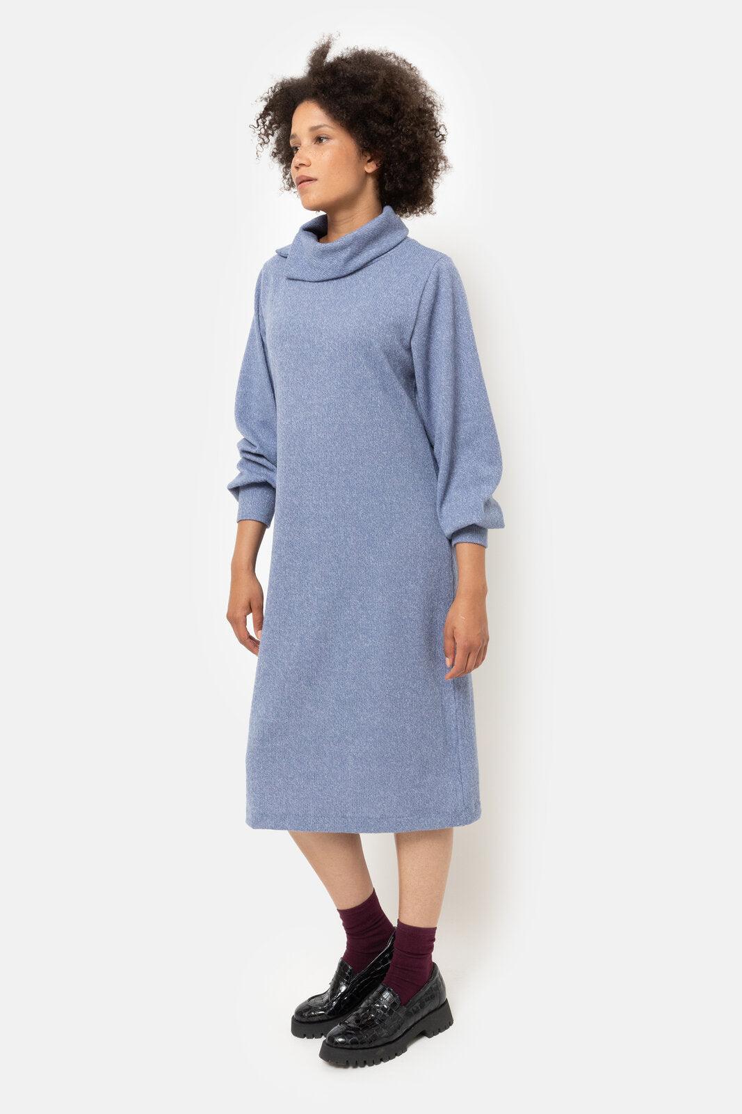 Kleedje Blauw Terre Bleue ( Amelie/501 ) - Delaere Womenswear