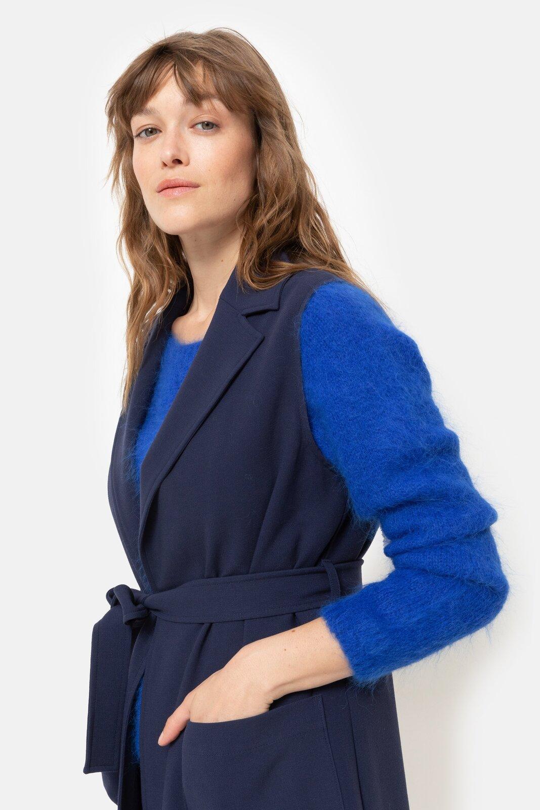 Giletvest Marine Terre Bleue ( Oona/575 ) - Delaere Womenswear