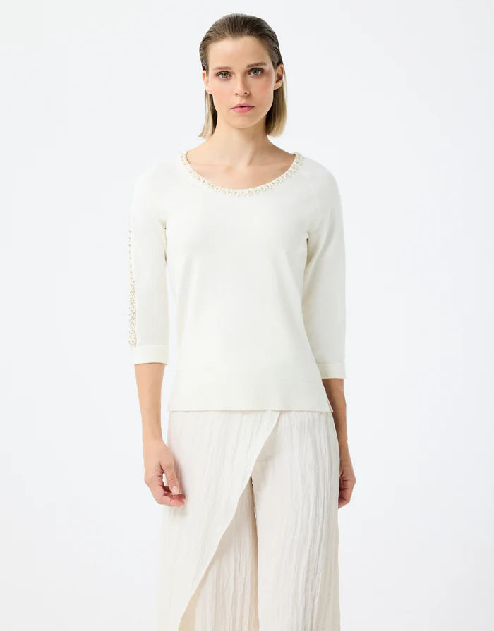 Pull Blanc Leo &amp; Ugo ( Ae019/Offwhite )