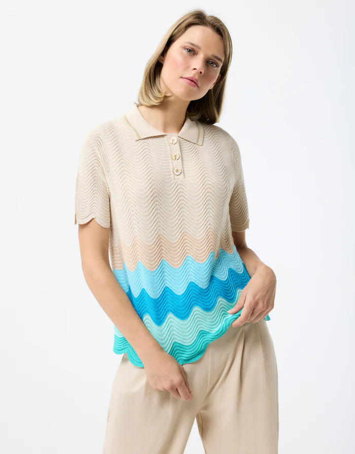 Pull BlueLeo &amp; Ugo (Ae031/Rose Beige Bleu)