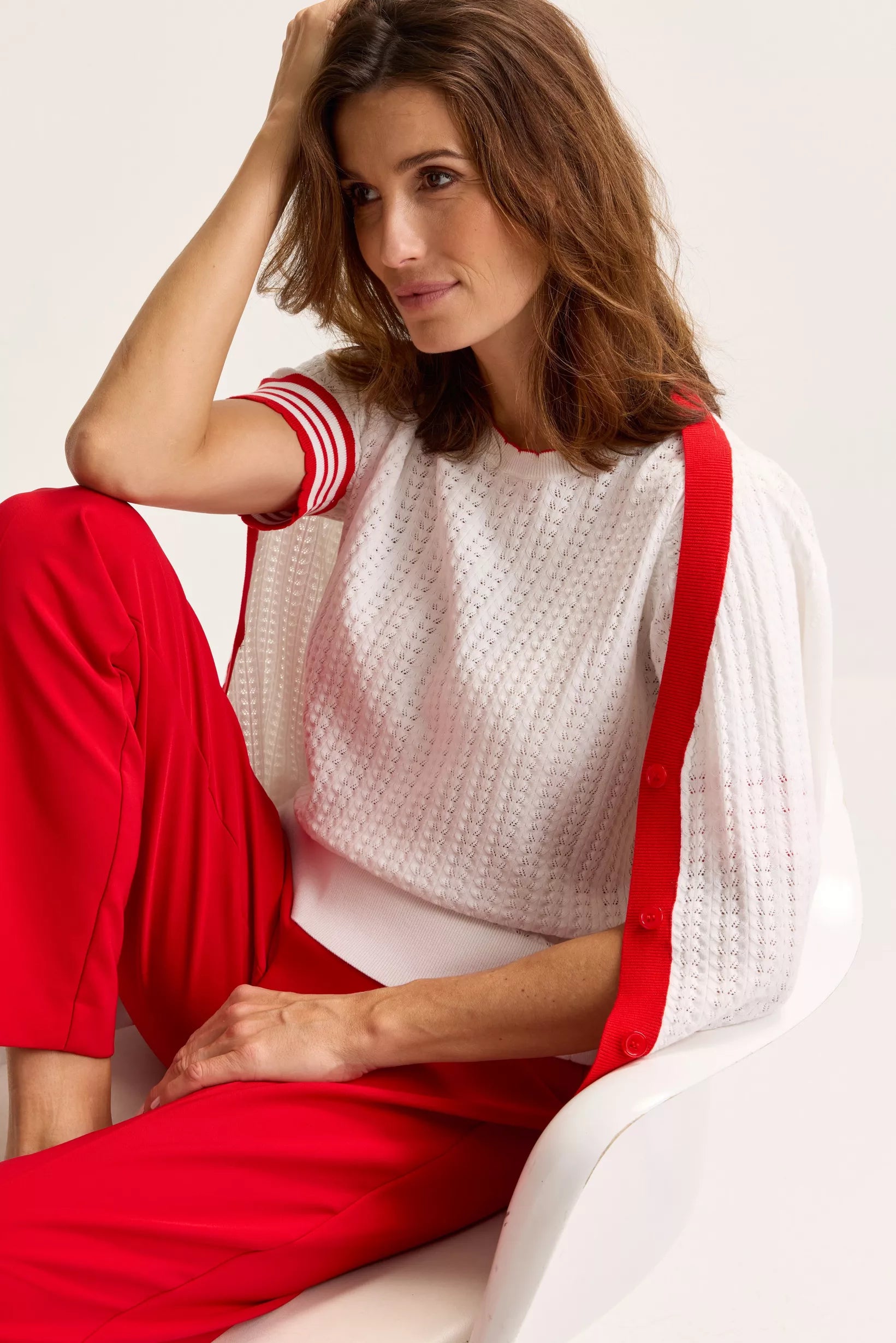 Giletpull Rood Mayerline ( Angel 5611/418 )