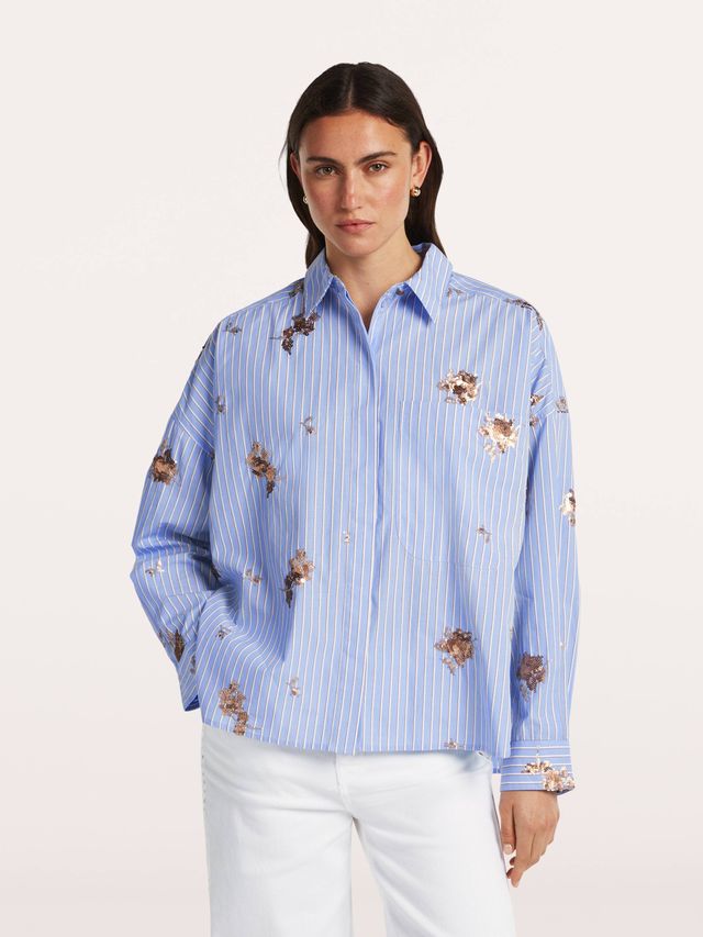 Blouse Bleu clair Beaumont ( Deborah/5140 )