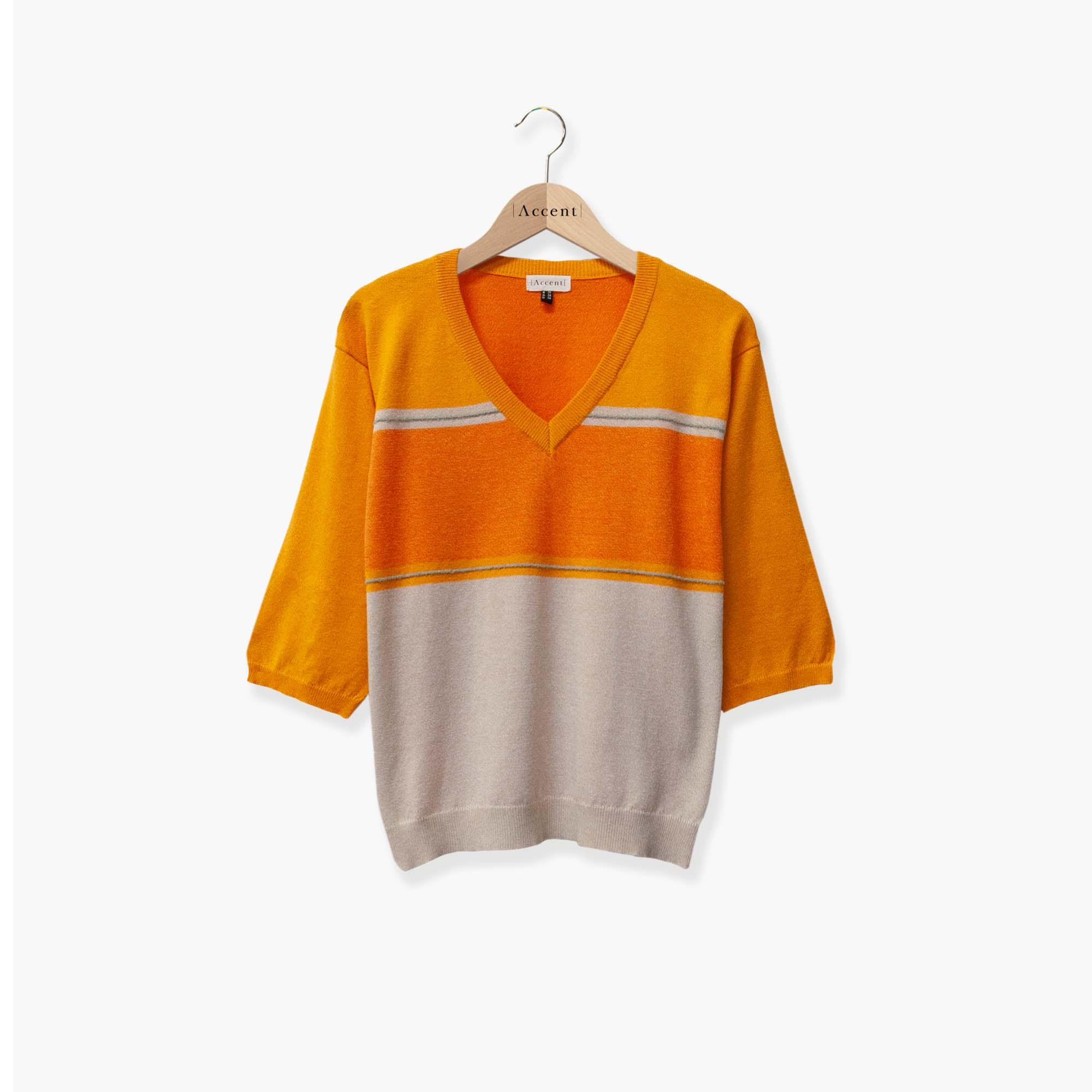 Pull Oranje Accent Fashion ( Hero/Mango ) - Delaere Womenswear