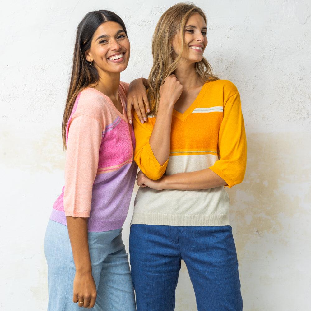 Pull Oranje Accent Fashion ( Hero/Mango ) - Delaere Womenswear