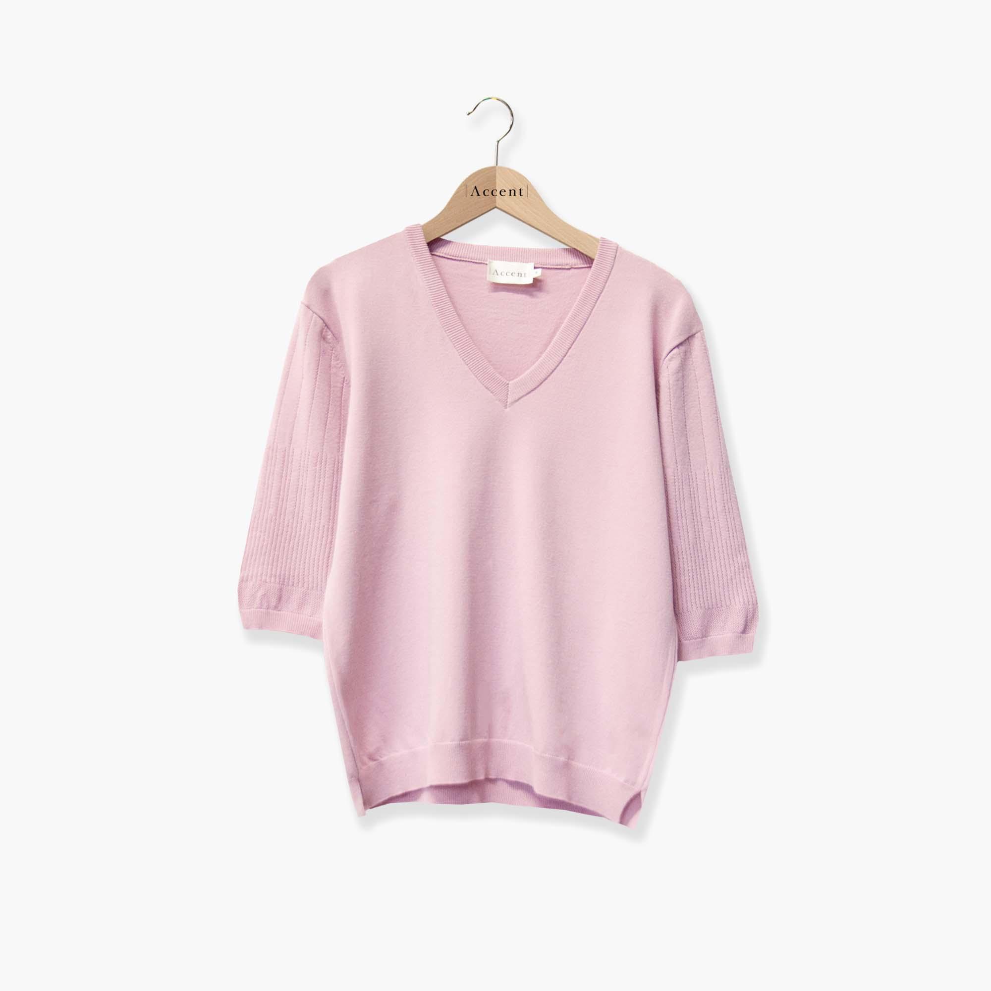 Pull Lavendel Accent Fashion ( Invitation/Soft Pink ) - Delaere Womenswear