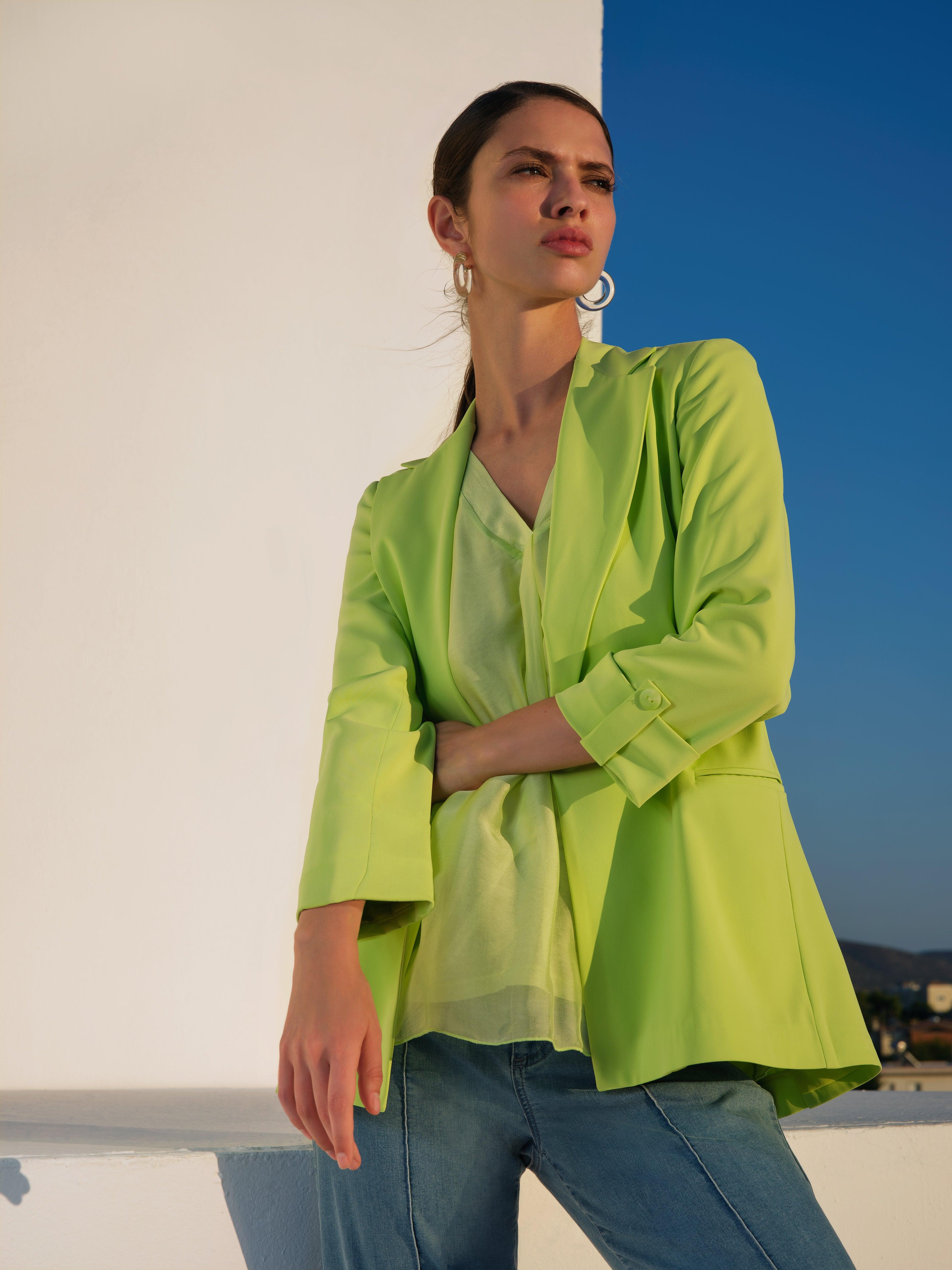 Vest Limoen Atmos Fashion ( 9067 Folly Lime ) - Delaere Womenswear