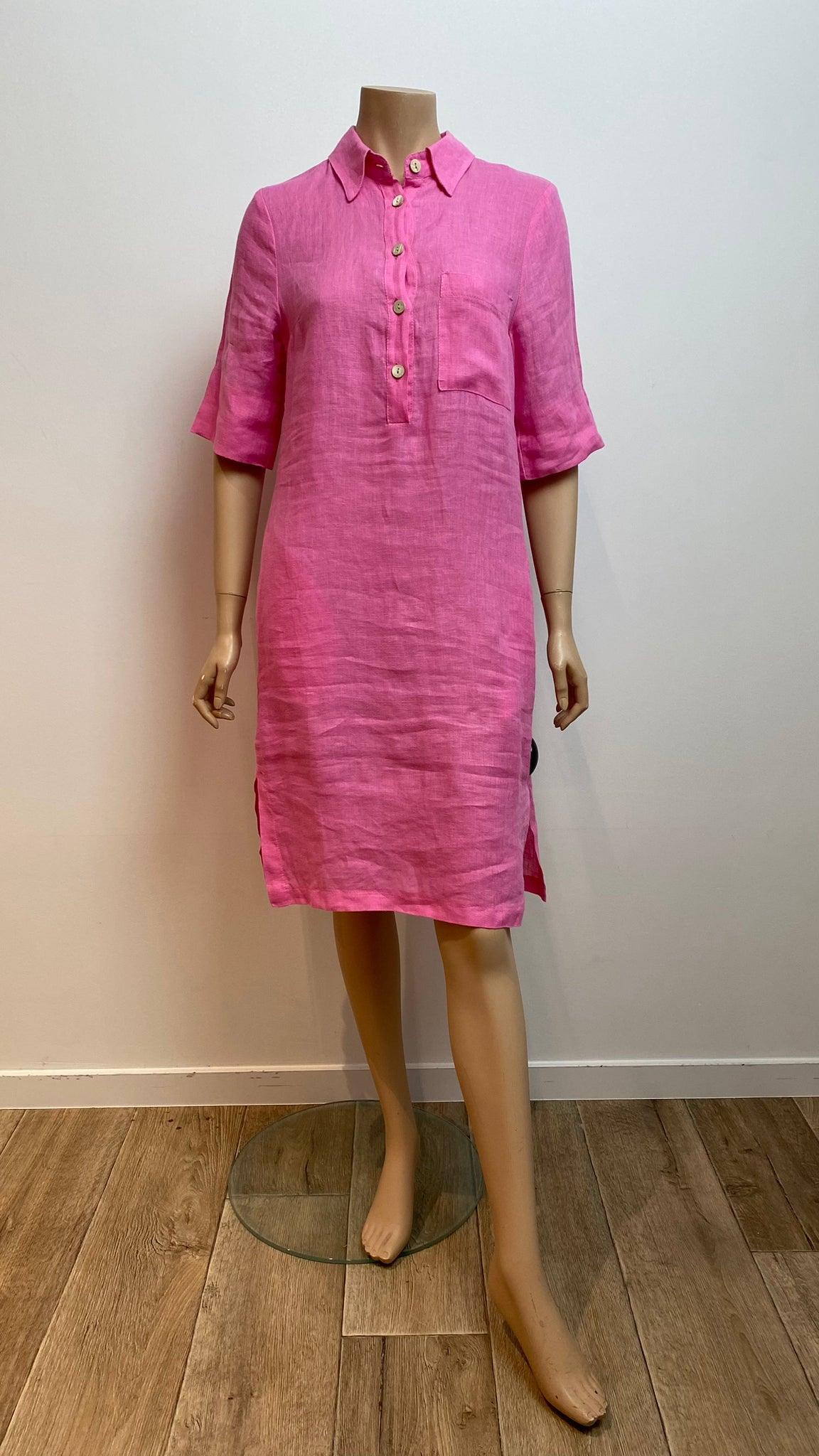 Kleedje Roze Blue Iv ( Ellen/460 ) - Delaere Womenswear