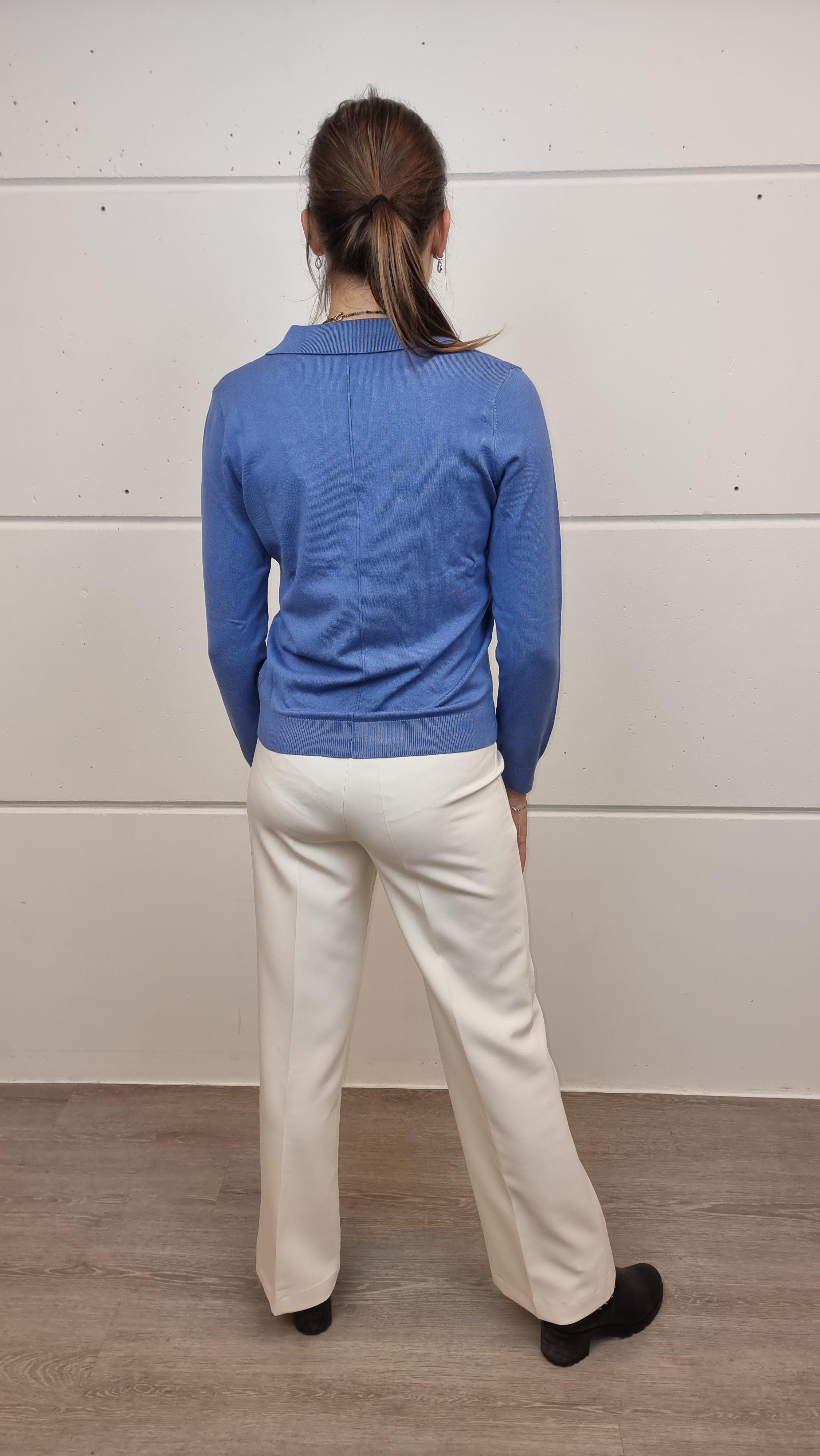 Pull Blauw Blue iV ( Muna/320 ) - Delaere Womenswear