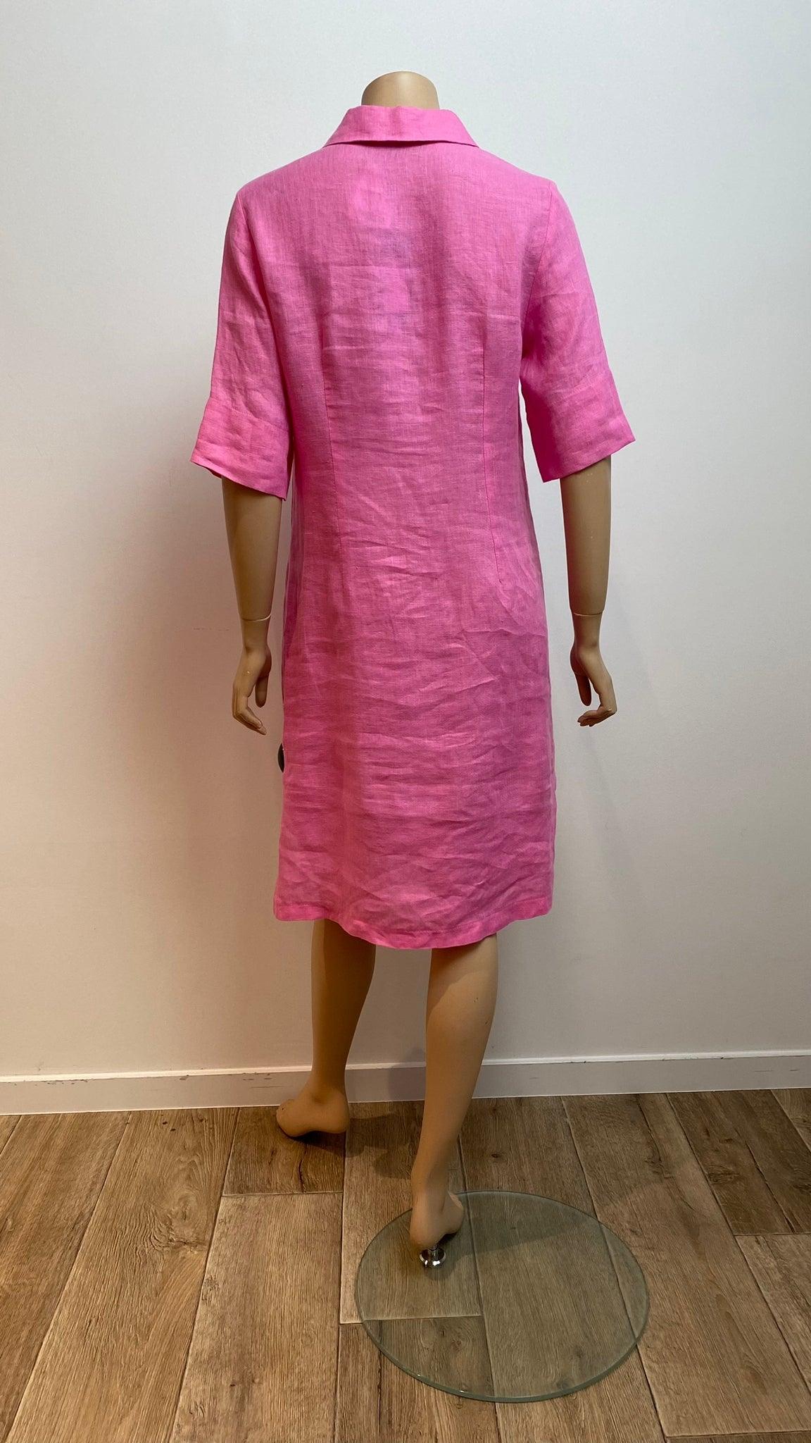Kleedje Roze Blue Iv ( Ellen/460 ) - Delaere Womenswear