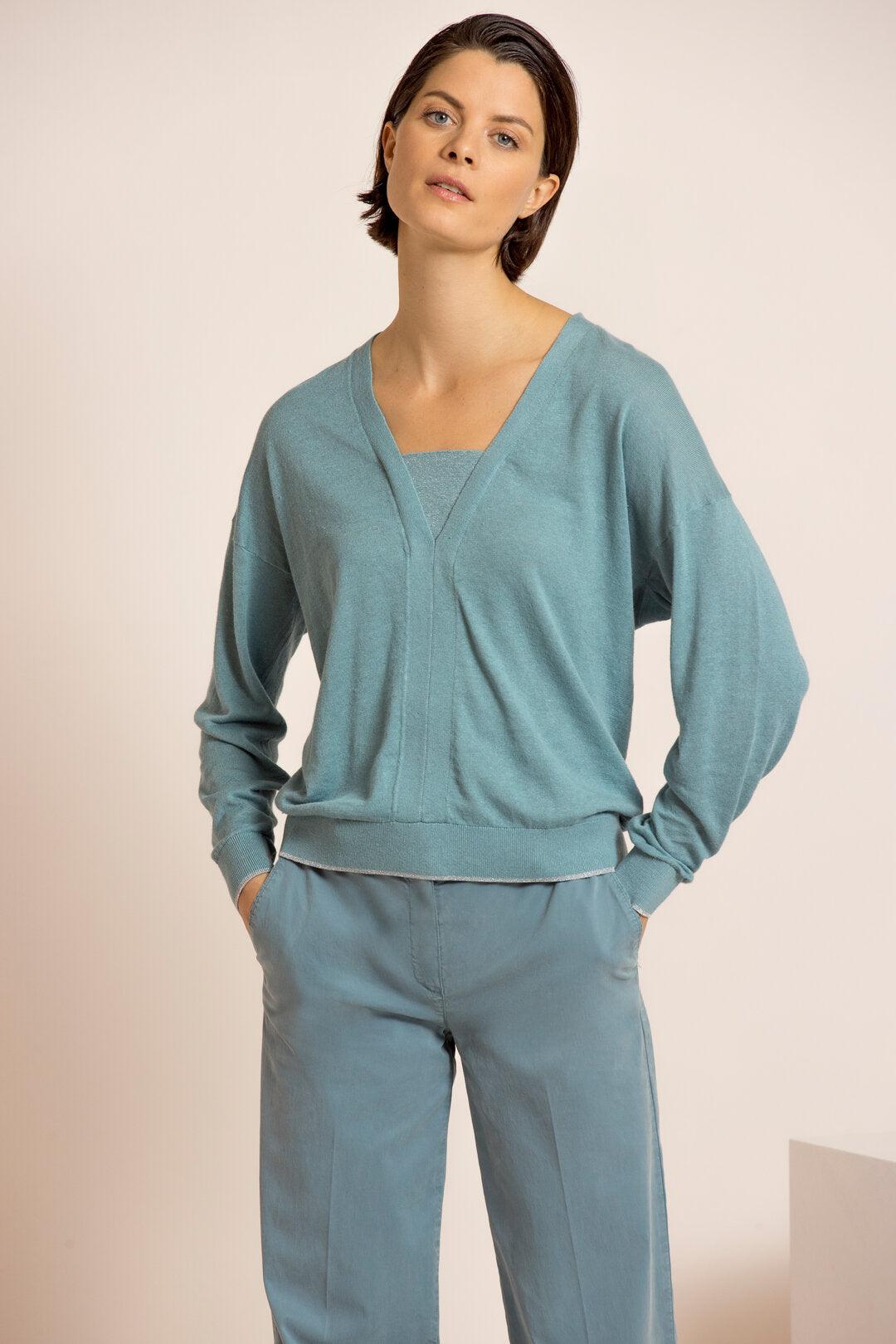 Pull Blauw Gigue ( Lois/2620 ) - Delaere Womenswear