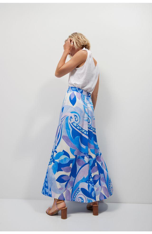 Rok Blauw Her ( Benja 127/656 ) - Delaere Womenswear