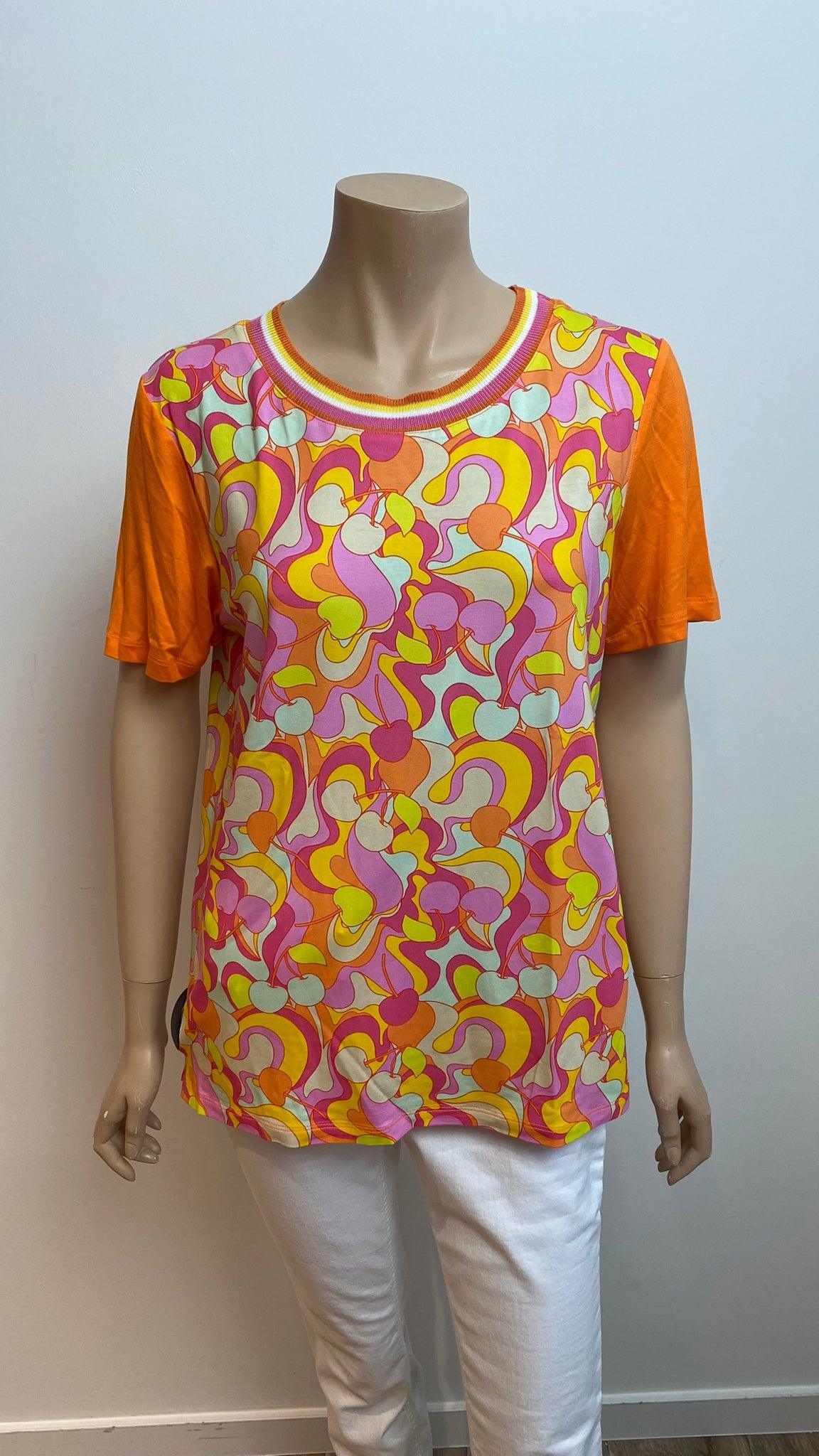 T-Shirt Oranje Leo & Ugo ( Tedm545 ) - Delaere Womenswear