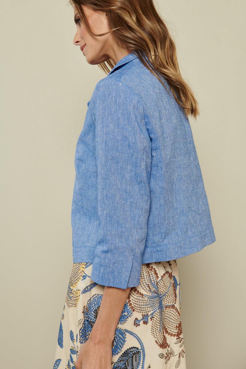 Vest Blauw Marie Mero ( Jg04/130 ) - Delaere Womenswear